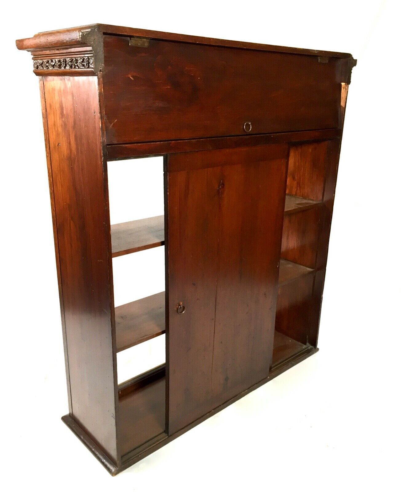Furniture Antique Advertising Shop Display Cabinet Bookcase For Eyre & Spottiswoode C.1900 photo