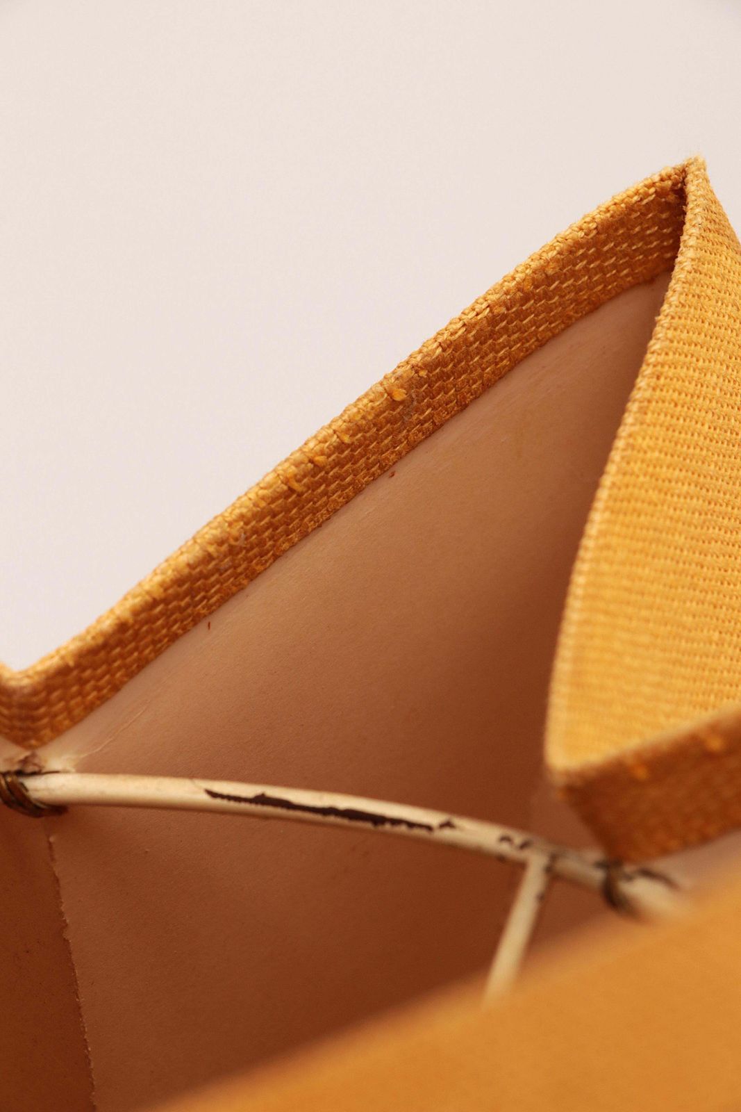 Lighting Orange Vintage Fabric Hanging Lamp, 1960s photo