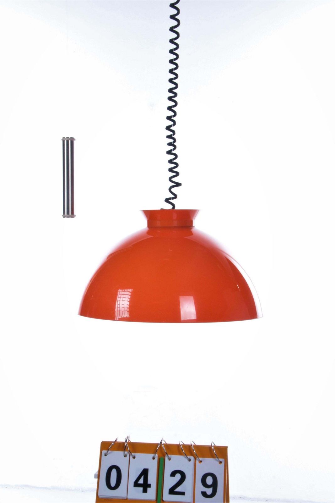Hanging Lamp Orange Design By Achille & Pier Giacomo By Kartell, 1959 photo Lighting