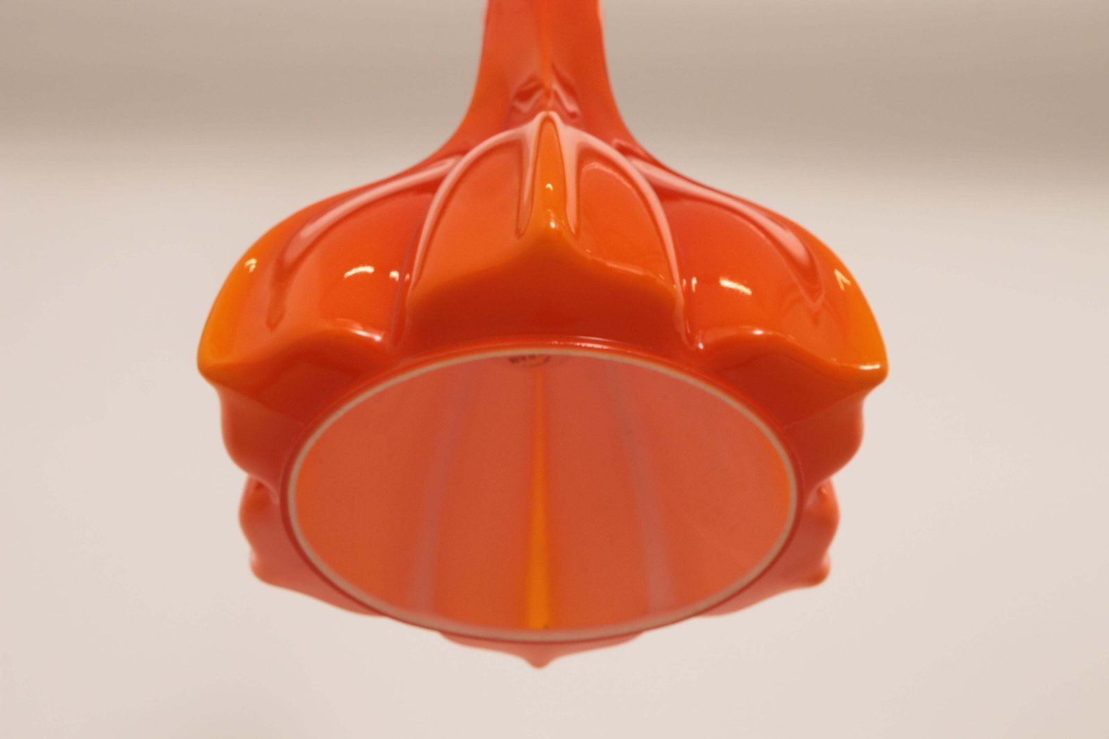 Vintage Orange Glass Pendant Lamp By Peill And Putzler, 1960 photo 727.0