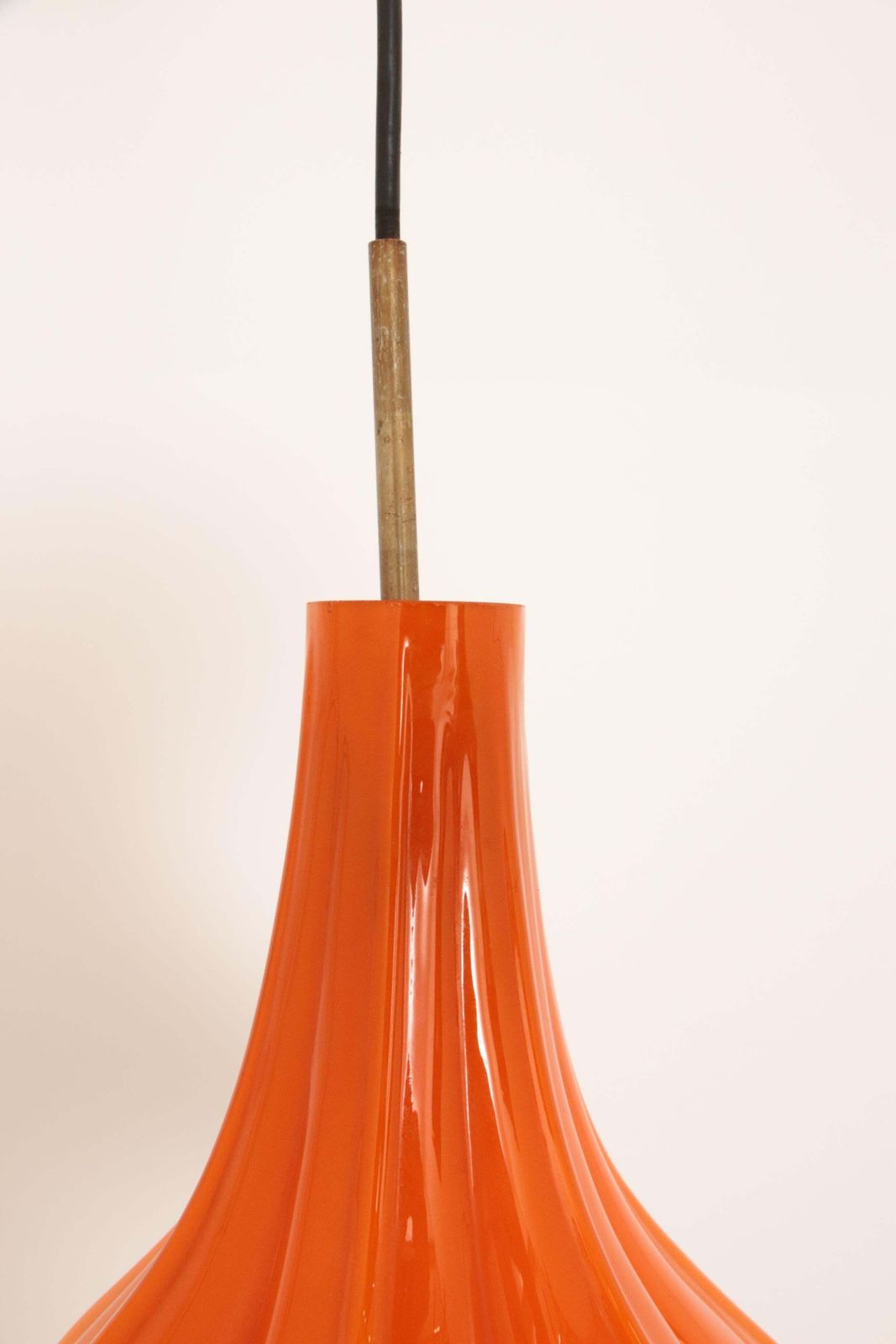 photo furniture Vintage Orange Glass Pendant Lamp By Peill And Putzler, 1960