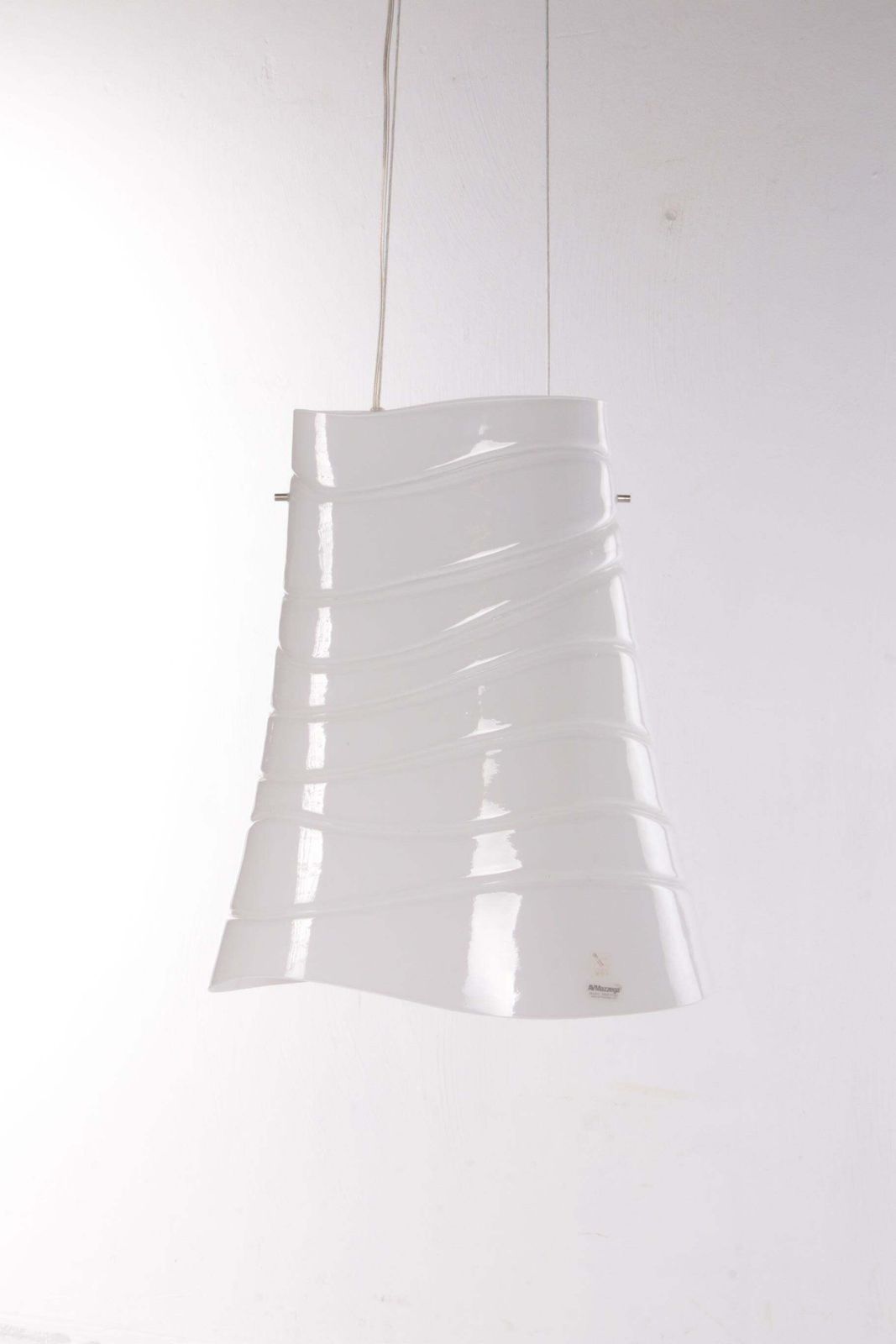 Italian Hanging Lamp Murano Glass Made By Avmazzega, 1990, Italy photo for sale