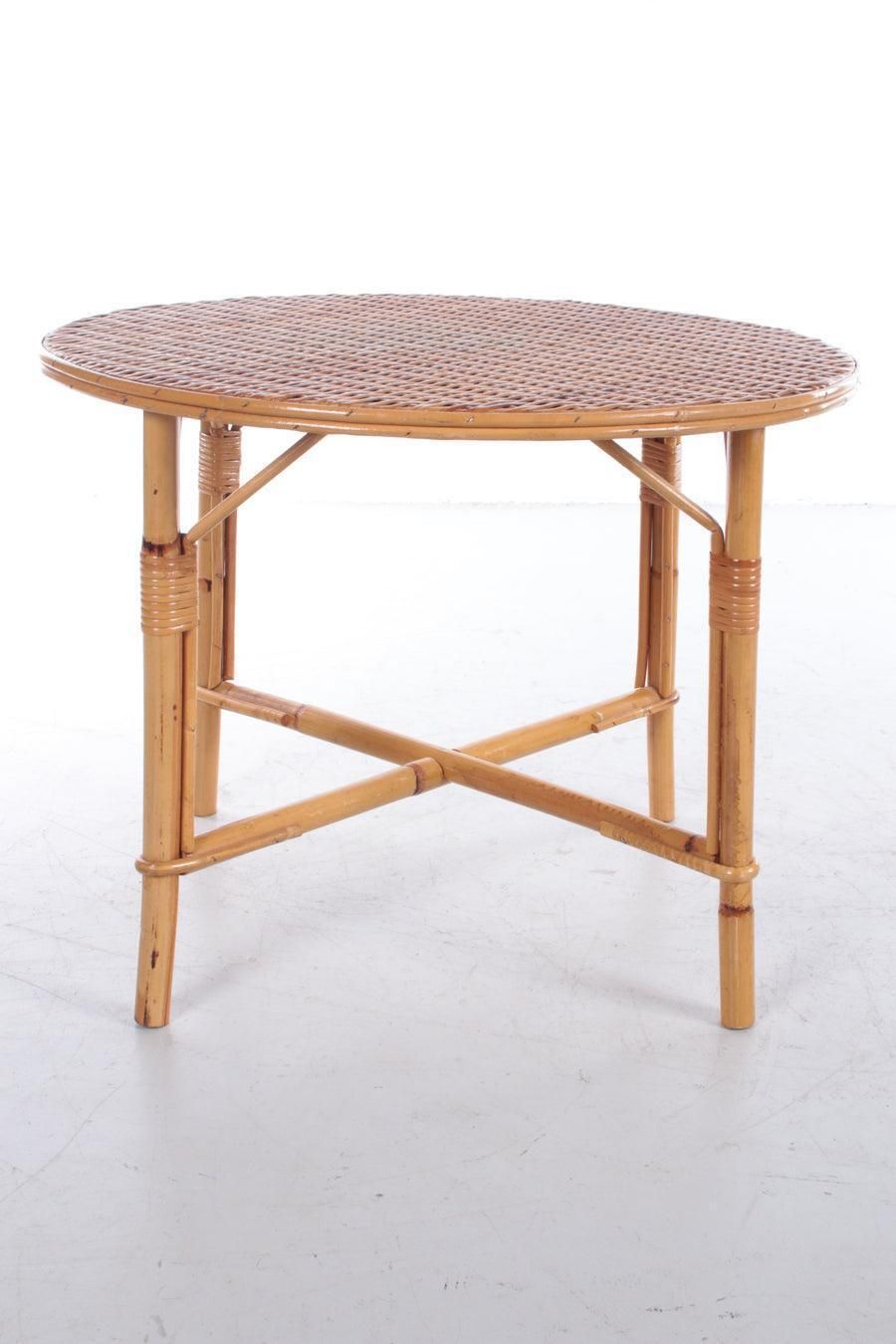 Vintage Round Coffee Table Bohemian Style, 1960 photo furniture