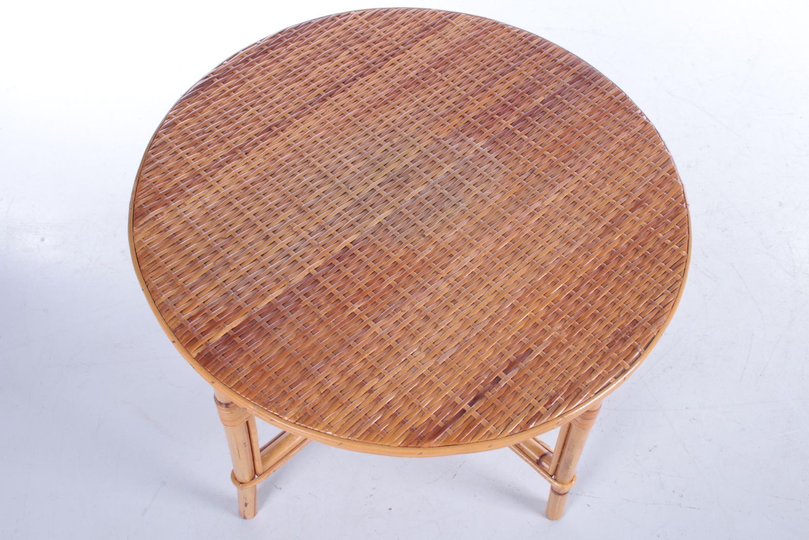 Vintage Round Coffee Table Bohemian Style, 1960 photo 424.0
