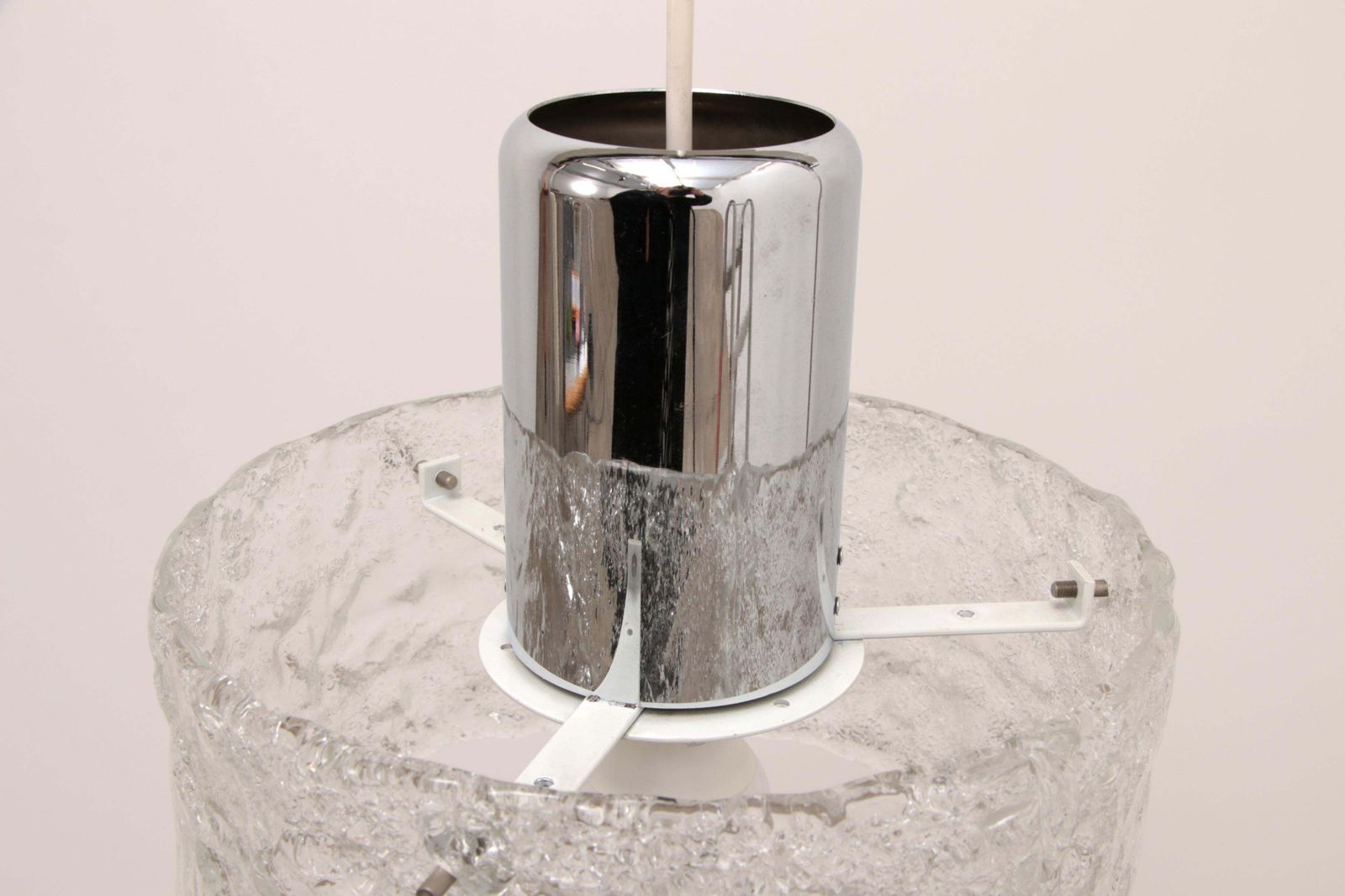 photo furniture Very Rare Ice Glass Lamp Produced By Egon Hillebrand, 1960 Germany
