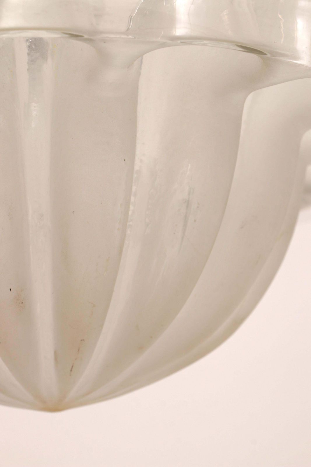 Lighting Vintage Glass Hanging Lamp By Peill & Putzler, Circa 1960 photo
