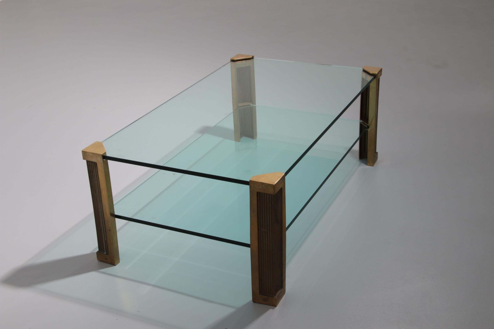 Peter Ghyzcy Brass Salontable Model T14d 1970 Dutch Design photo vintage