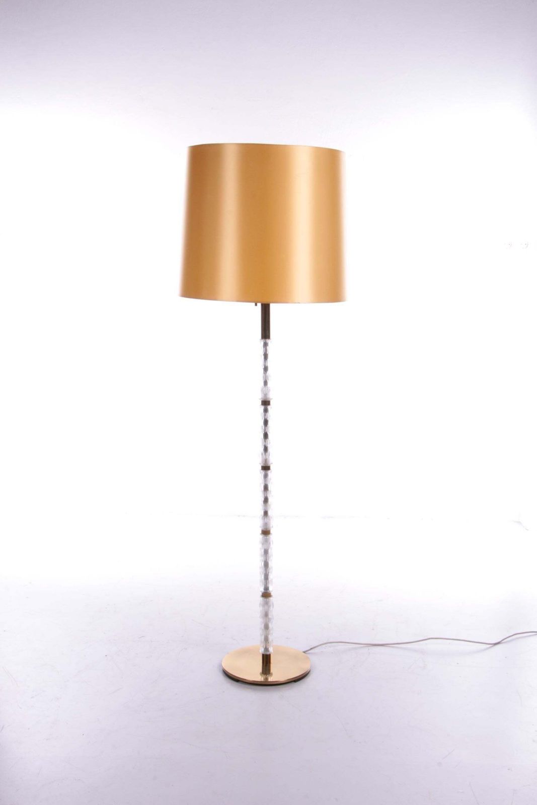 Floor Lamp With Glass Tubes And Brass Details, 1960s photo furniture
