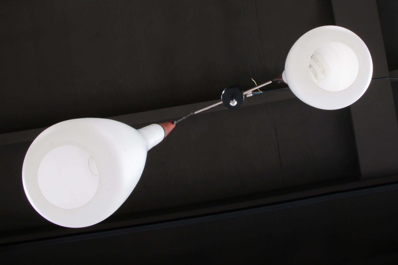 Swedish Drop Pendant Lamp By Uno & östen Kristiansson For Luxus, 1950s photo vintage