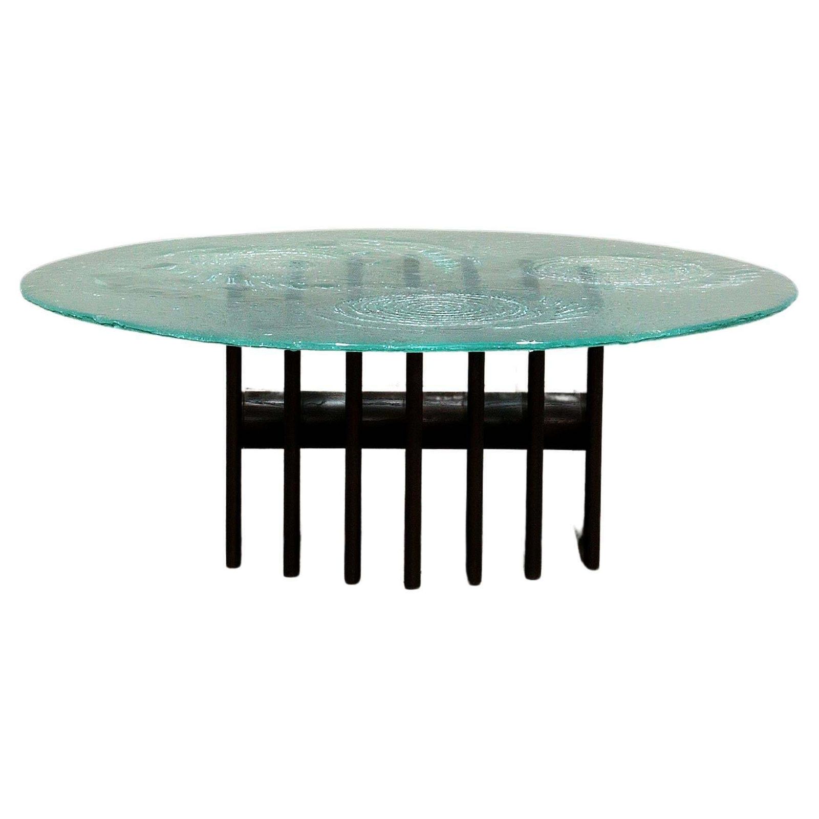 Sculptural Glass Coffee Table By Heinz Lilienthal 1970, Germany