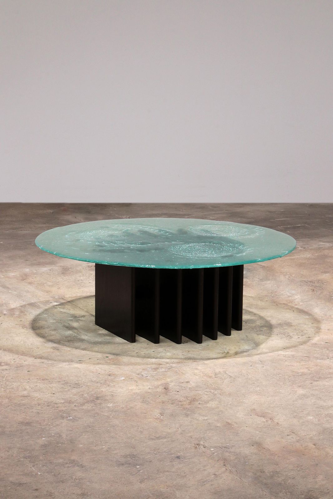 Sculptural Glass Coffee Table By Heinz Lilienthal 1970, Germany photo for sale
