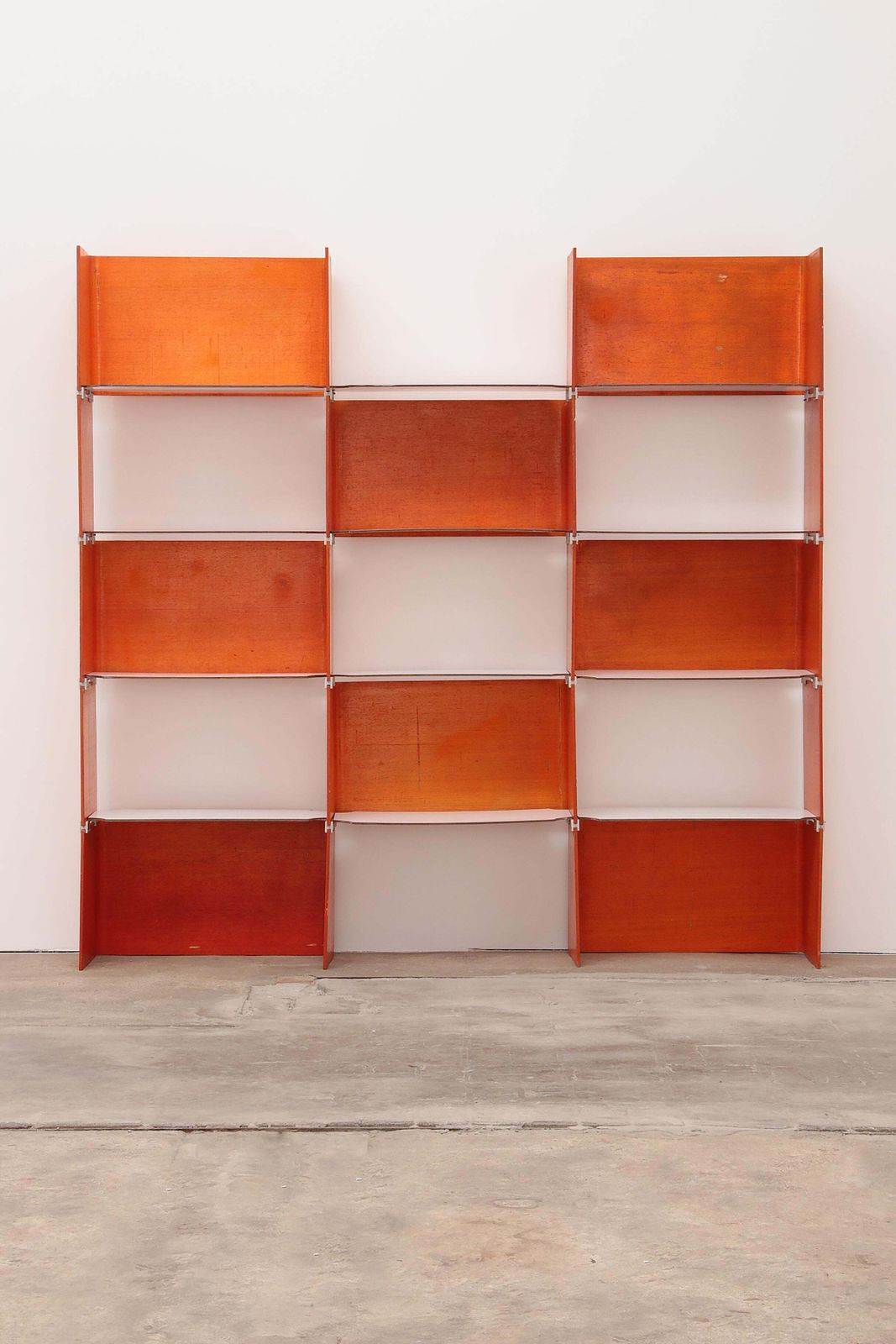 Modular French Wall Furniture Orange Made In The 60s photo for sale
