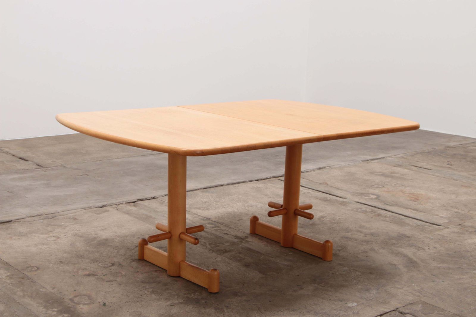photo buy Stokke Dining Room Set Large Table With 8 Chairs Design Peter Opsvik, 1990