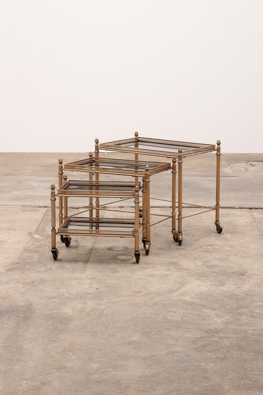 Maison Jansen Trolley S Three Tables Made In France In The 1950s photo furniture