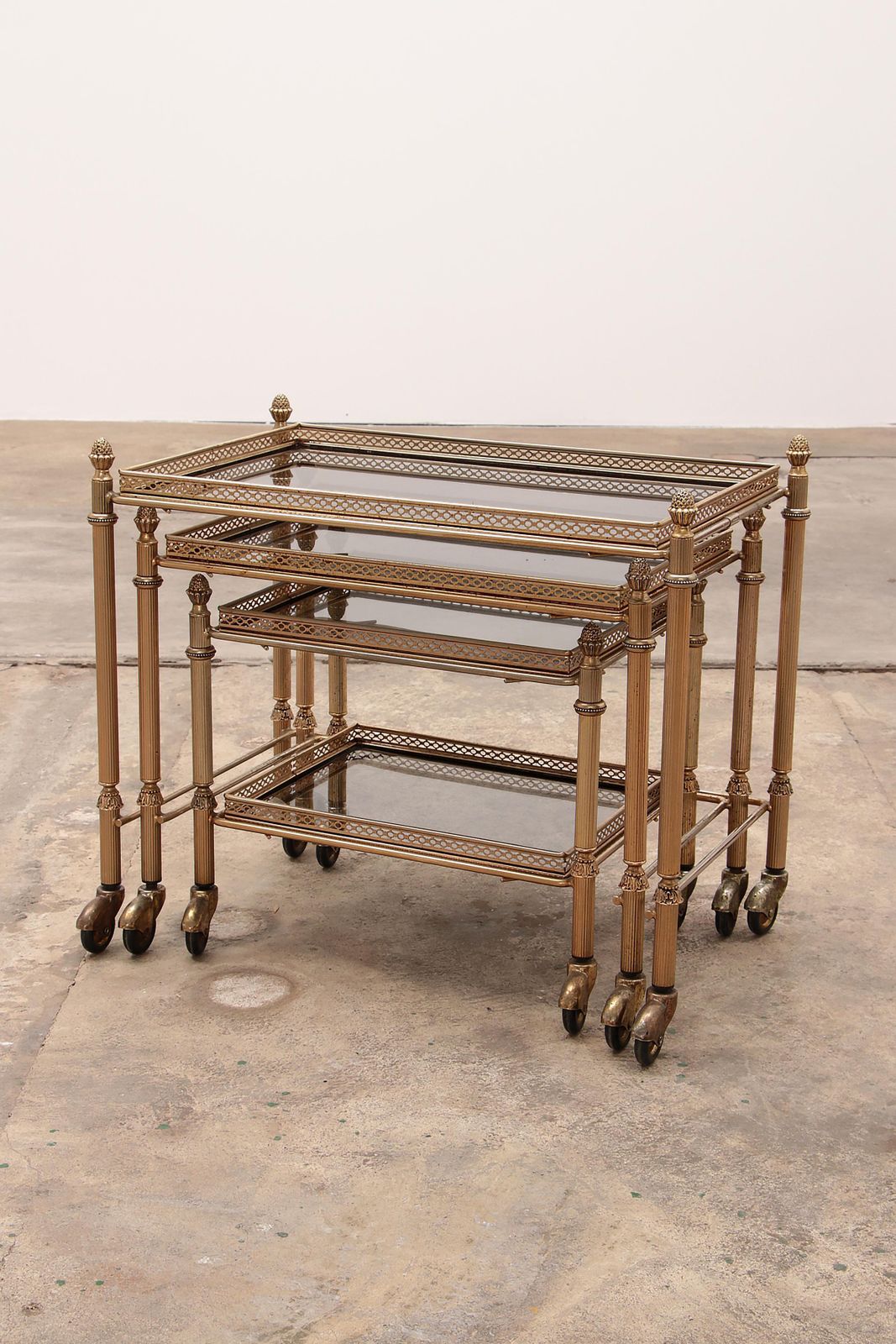 Maison Jansen Trolley S Three Tables Made In France In The 1950s photo Furniture
