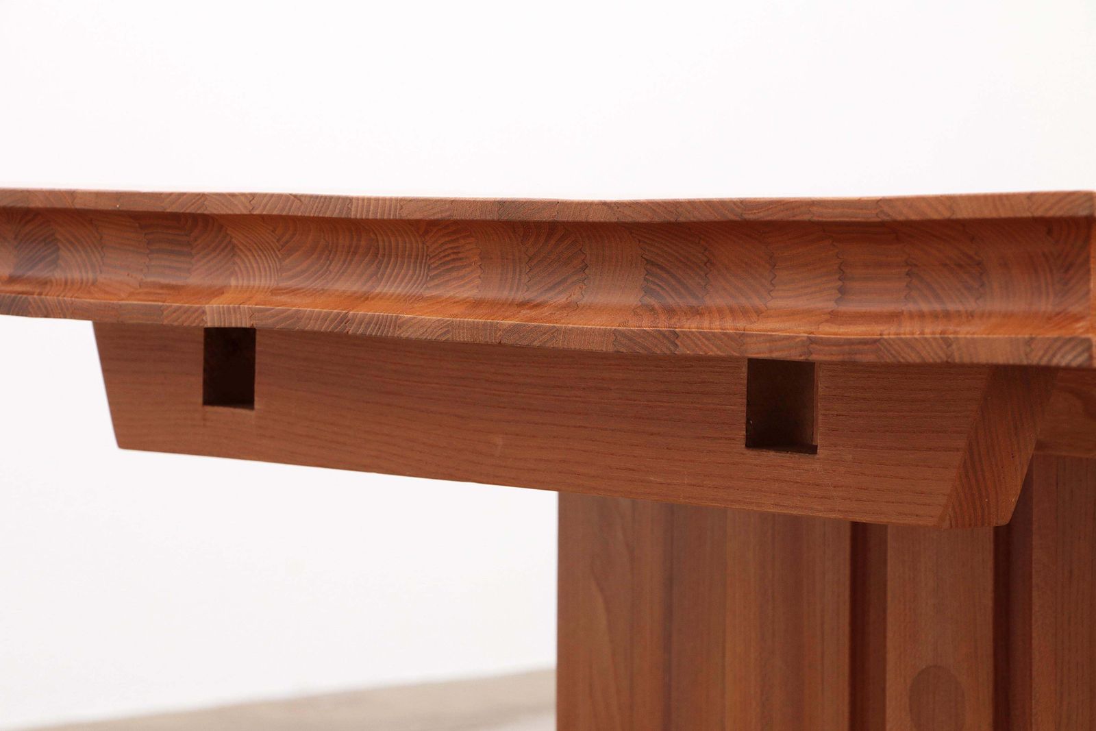 photo vintage Large Dining Table Or Conference Table In The Style Of Pierre Chapo, 1960 France
