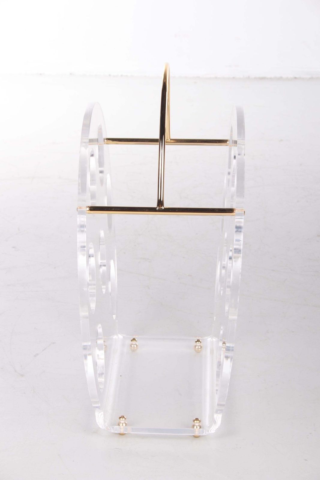 Charles Hollis Jones Style Wine Rack Made Of Plexiglas, 1970s photo vinterior