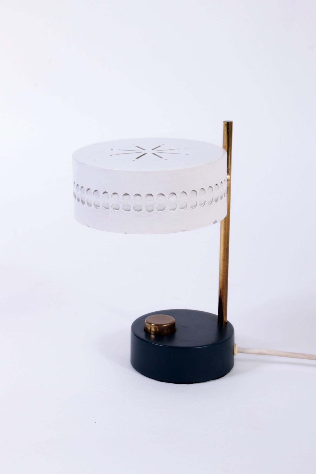 Mathieu Matégot Rare Table Lamp France 1955 photo furniture