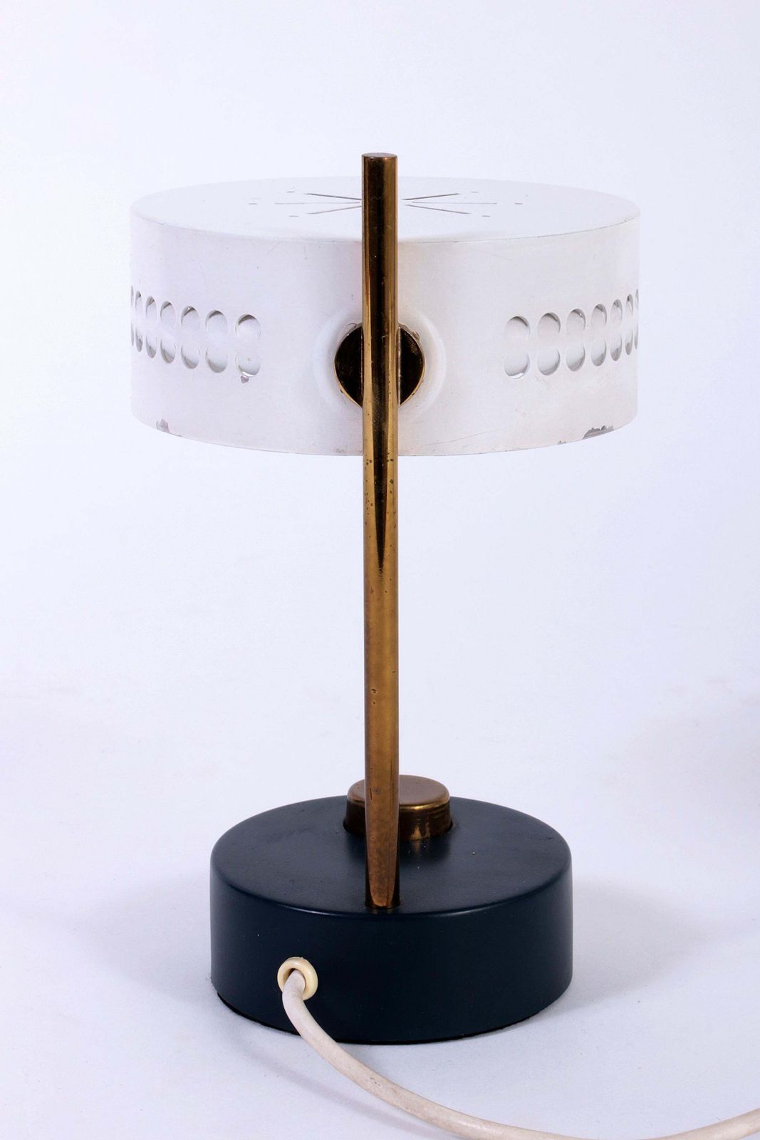 Mathieu Matégot Rare Table Lamp France 1955 photo vinterior