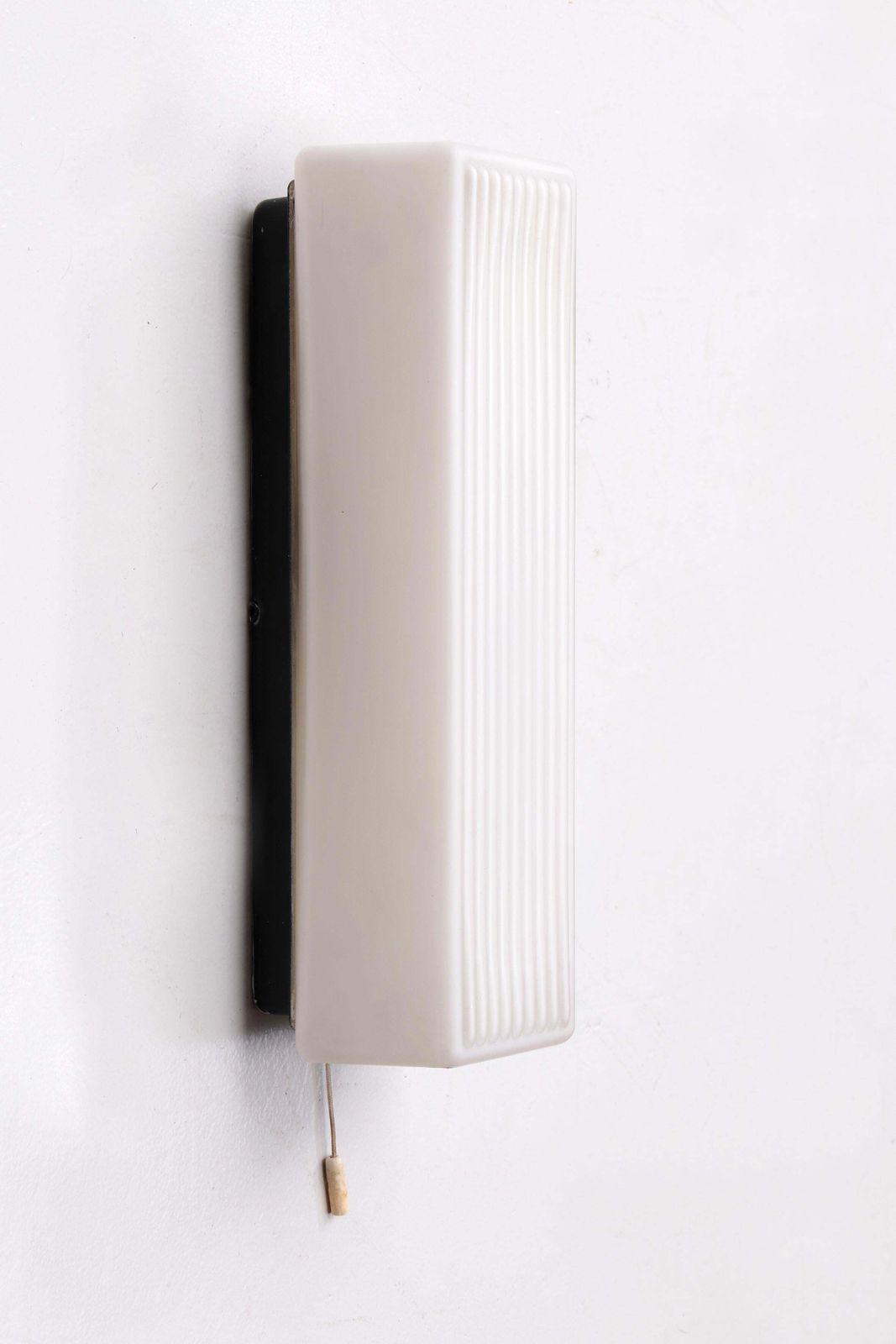 Wall Lamp Made Of Frosted Glass, Sleek Model, 1960, Germany photo vintage