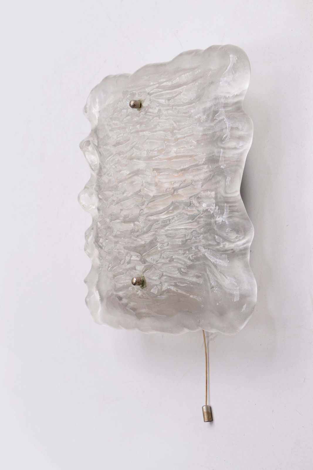 Beautiful Large Wall Lamp Of Beautiful Frosted Glass, 1960, Germany photo 577.0
