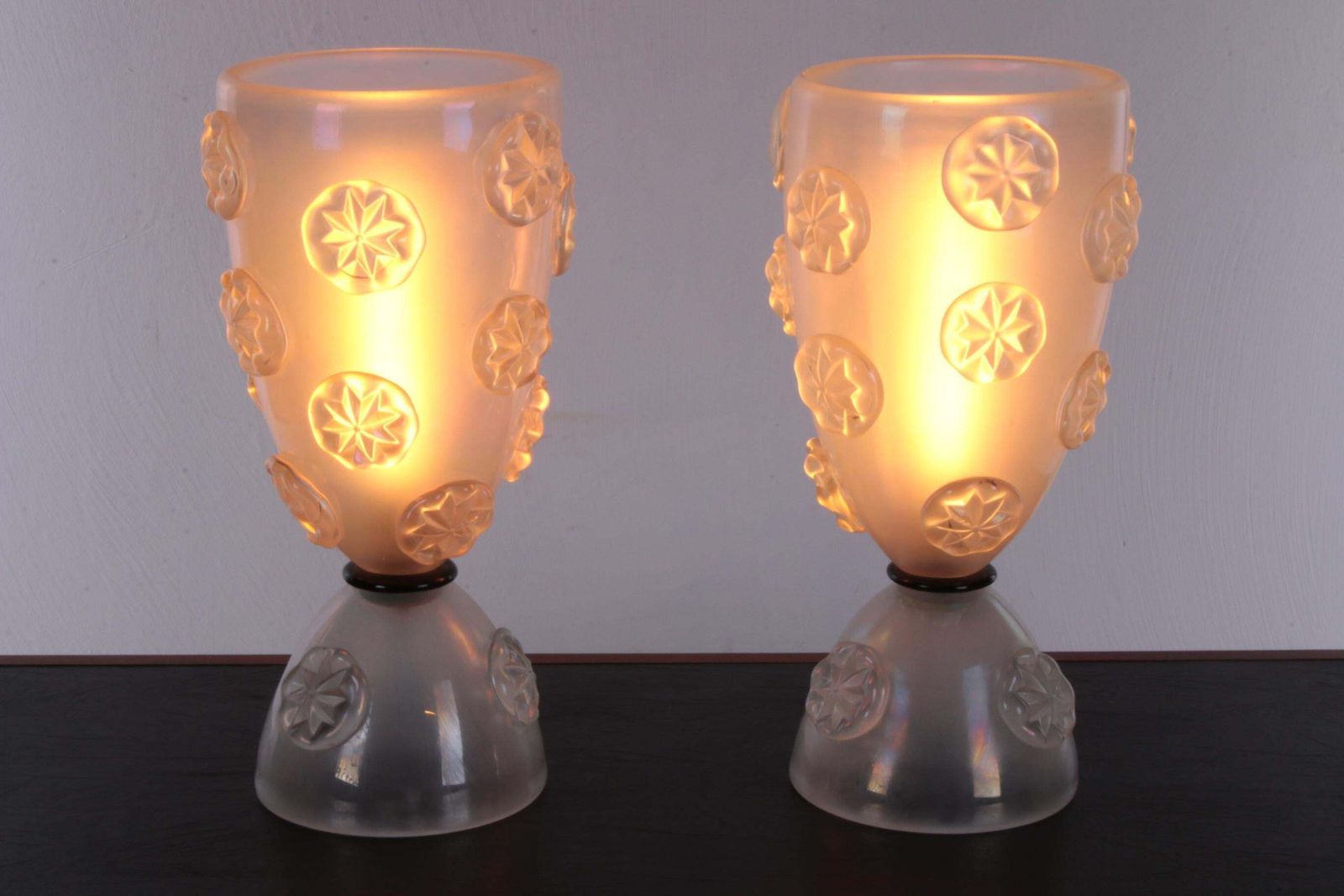 Murano Barovier & Toso, Glass Table Lamps Italy 1950 photo 6414.0
