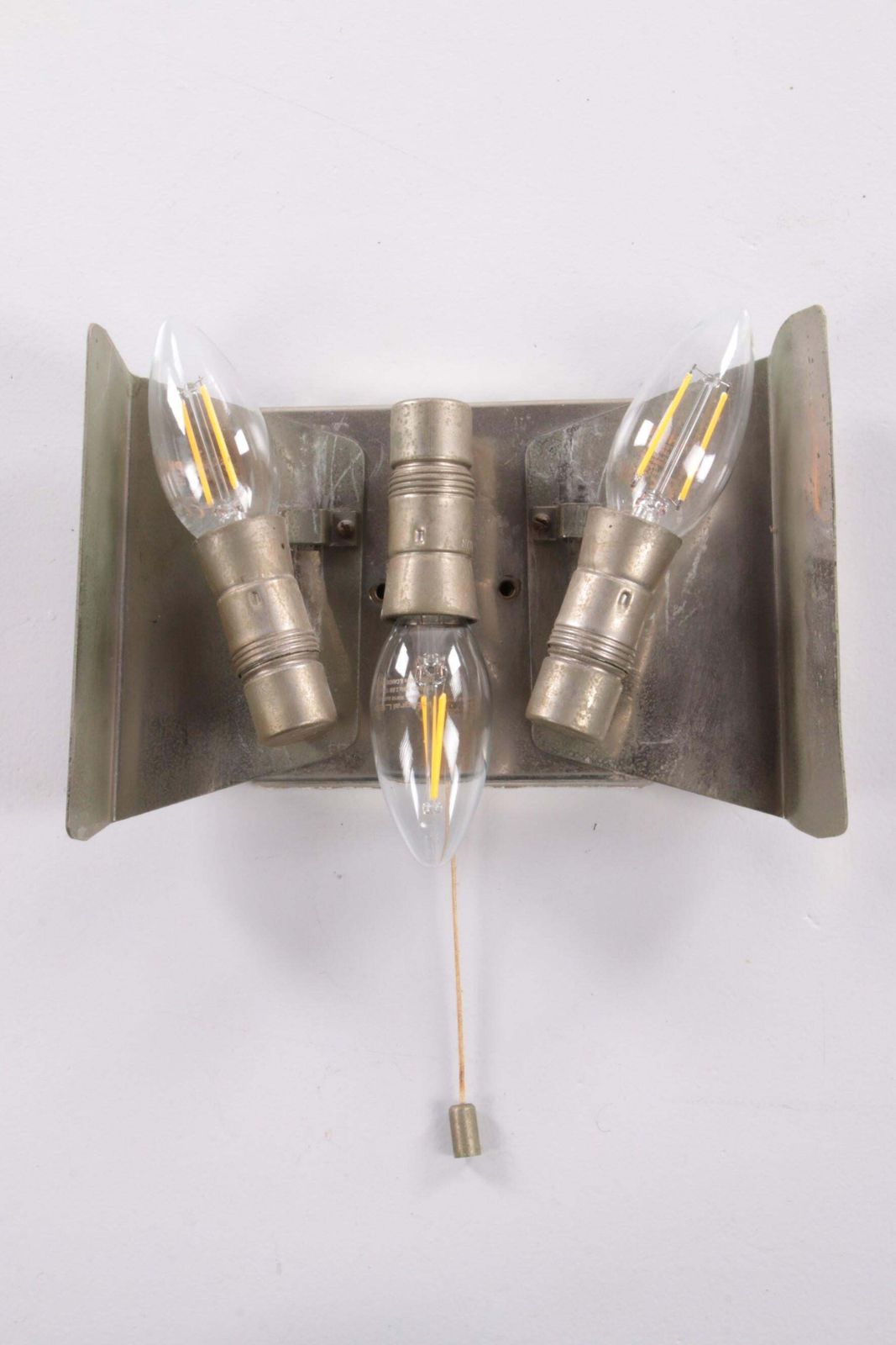 photo for sale Beautiful Large Wall Lamp With Ice Glass Made By J.T. Kalmar, 1960s