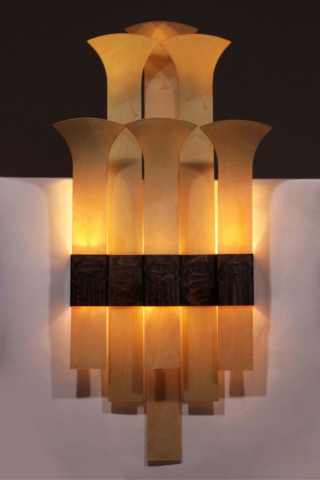 Very Exclusive, Very Large Wall Lamp From The Dutch Theater Thalia Ijmuiden 1930 photo Lighting