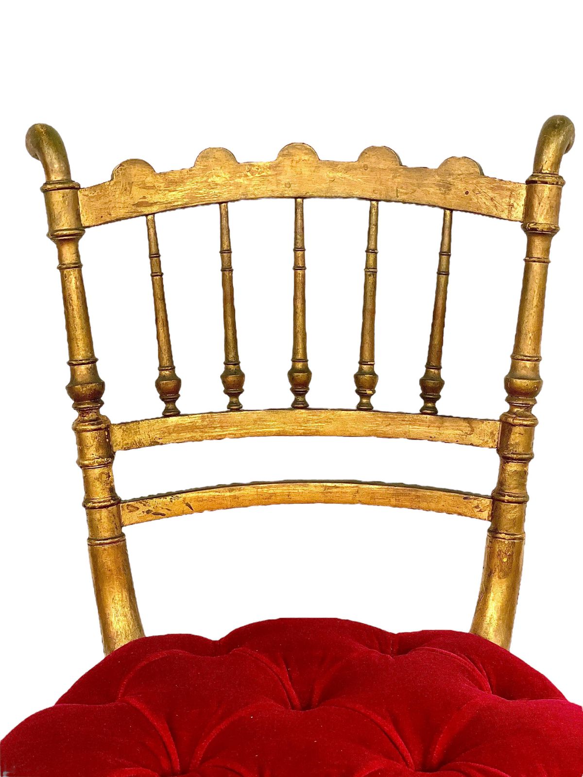1880s Set Of 2 French Giltwood Opera Chairs photo 2011.0