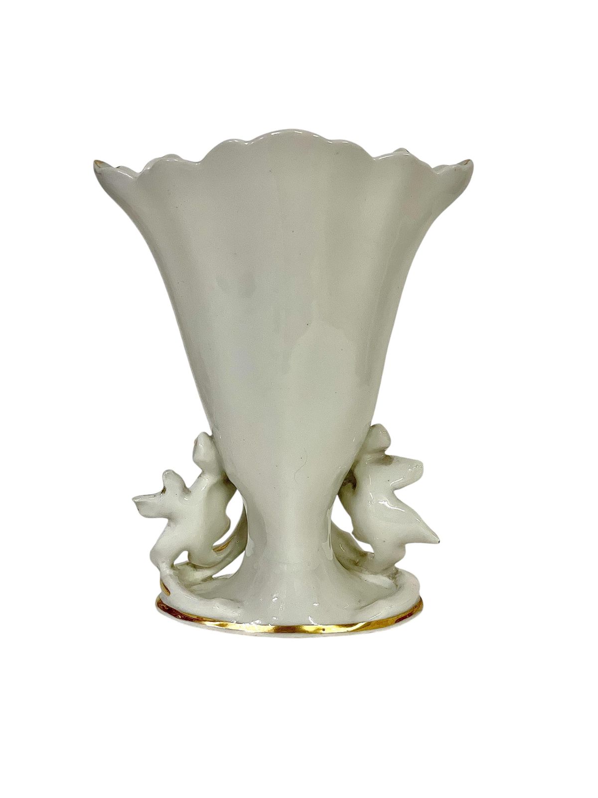 19th Century Porcelaine De Paris Wedding Vase photo for sale