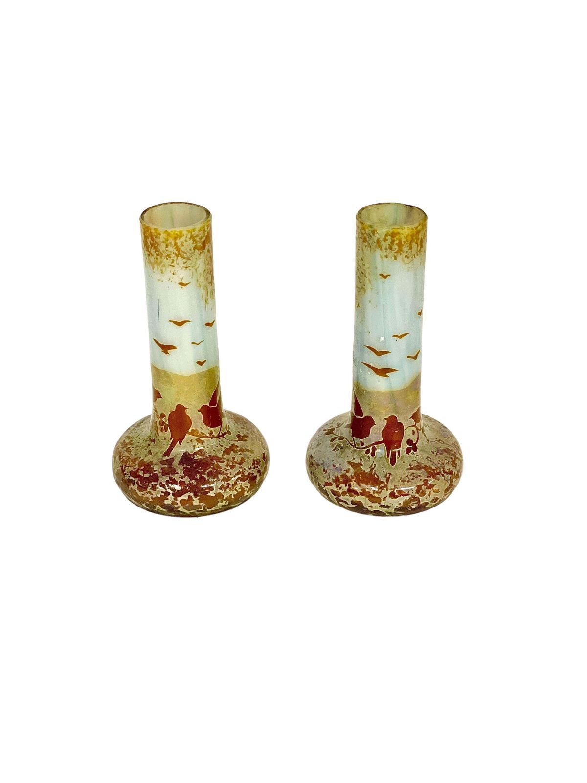 Pair Of Miniatures Soliflores, Or Stem Vases photo furniture