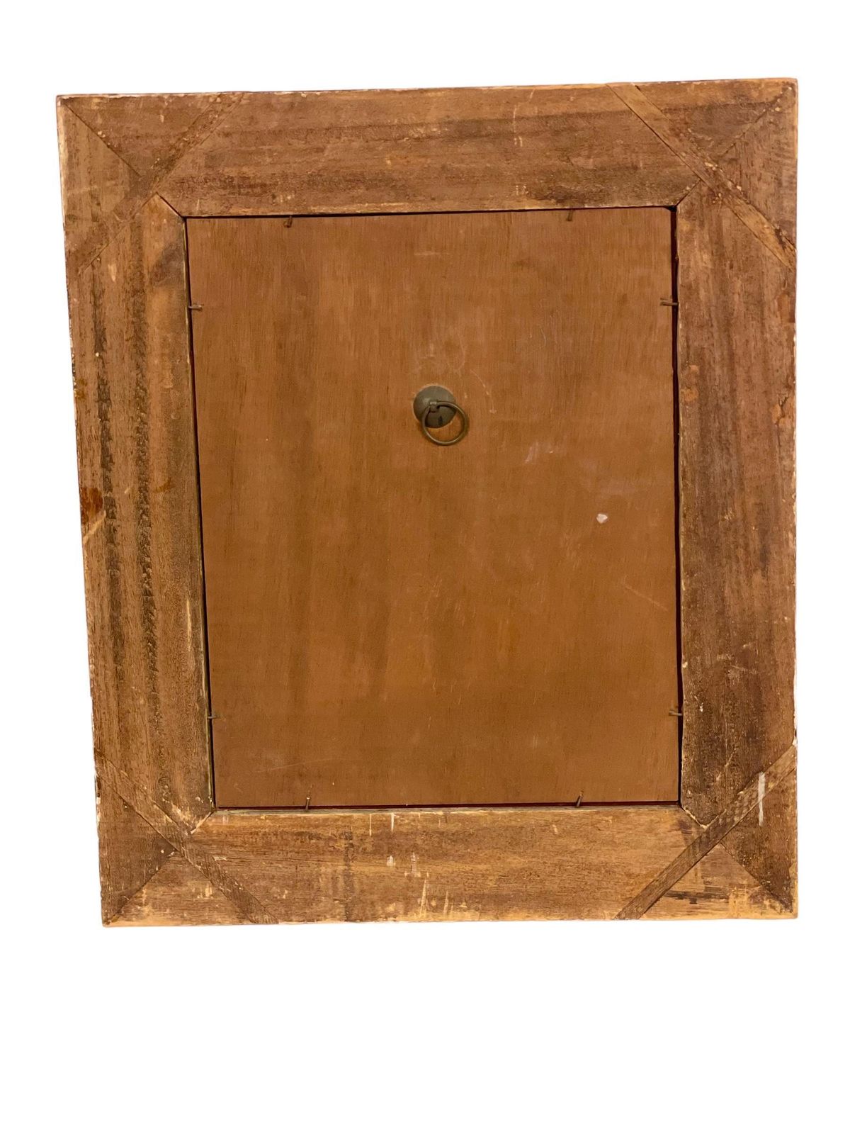 1900s French Giltwood And Red Lacquered Wall Mirror photo buy
