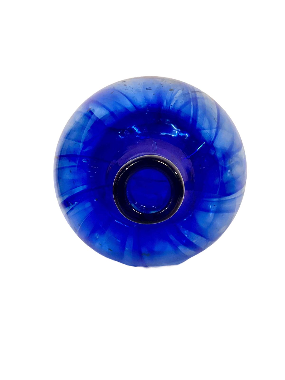Blue Blown Glass Vase By Jean Claude Novaro photo Home Decor