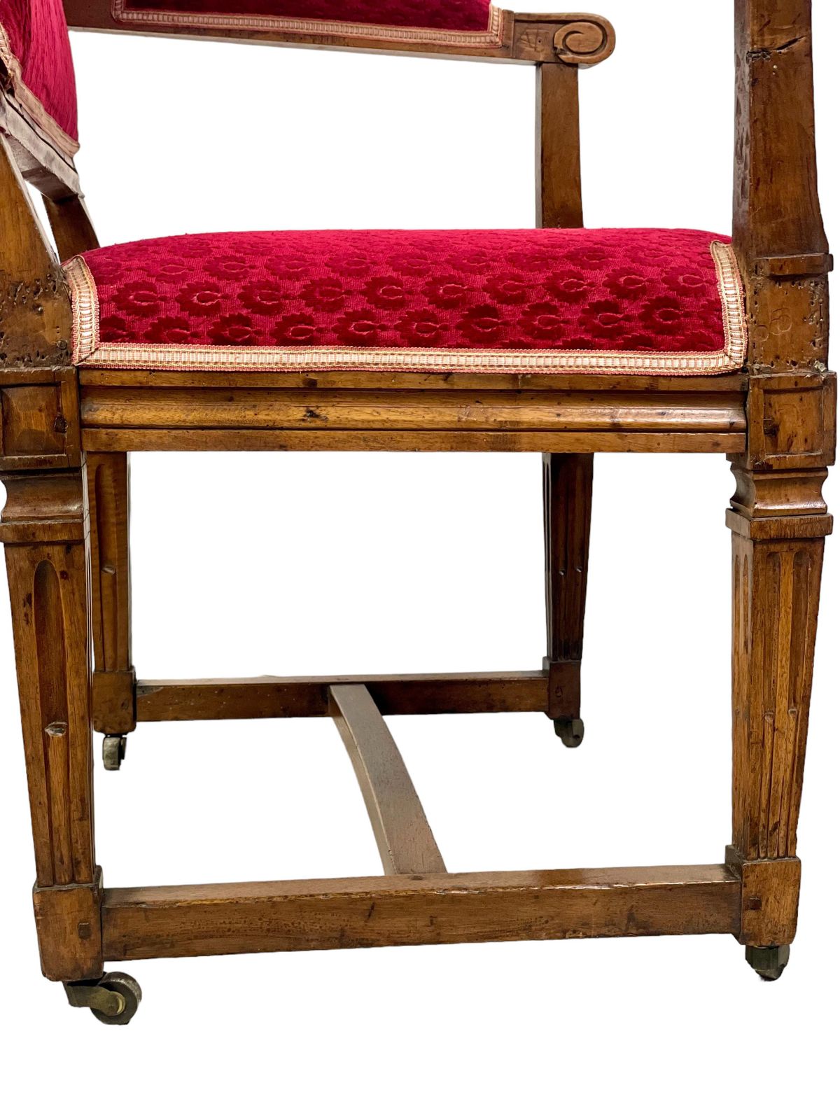 photo for sale 18th Century Louis XVI Walnut Armchair Attributed To Jean Nicolas Blanchard