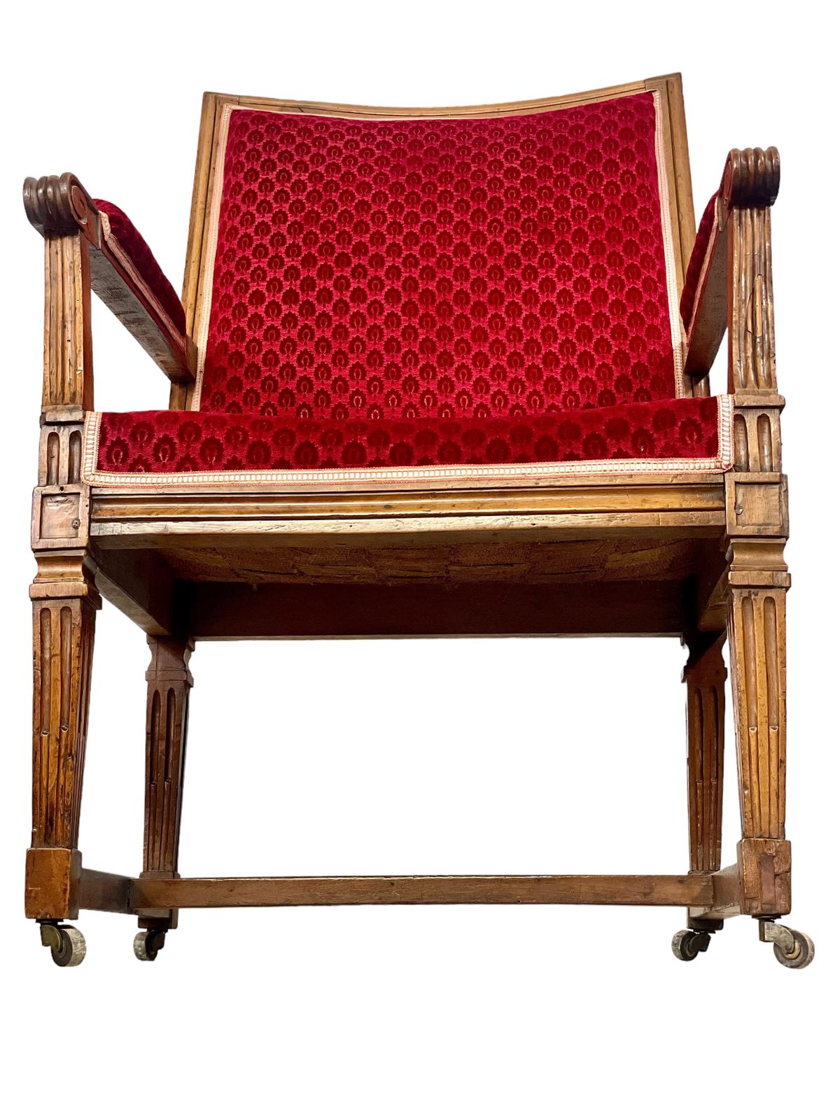 photo vinterior 18th Century Louis XVI Walnut Armchair Attributed To Jean Nicolas Blanchard