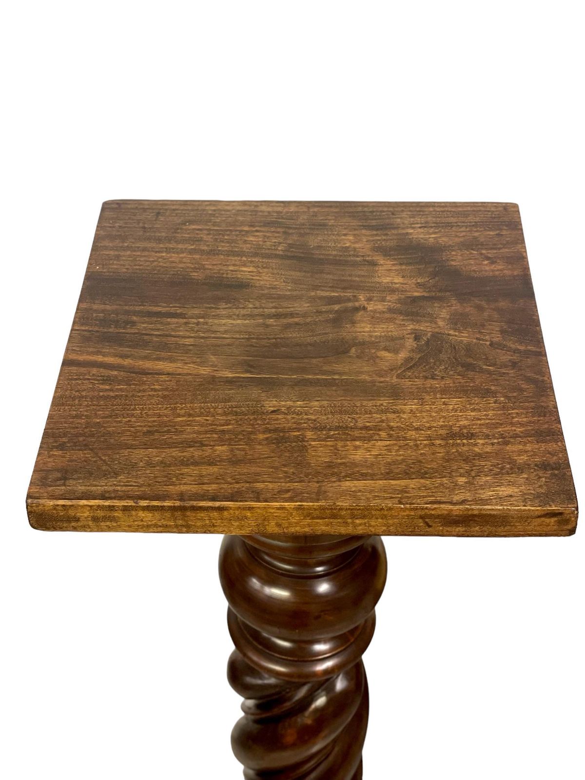 19th Century Turned Wooden Pedestal Column photo for sale
