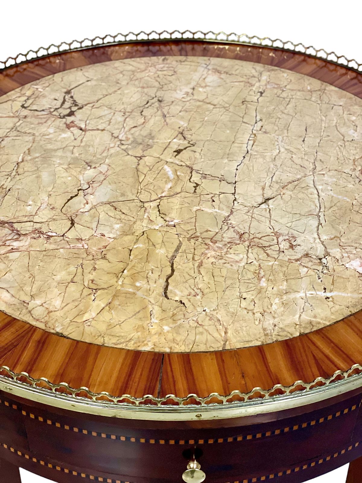 19th Century Marquetry Inlaid Gueridon Table photo 1786.0