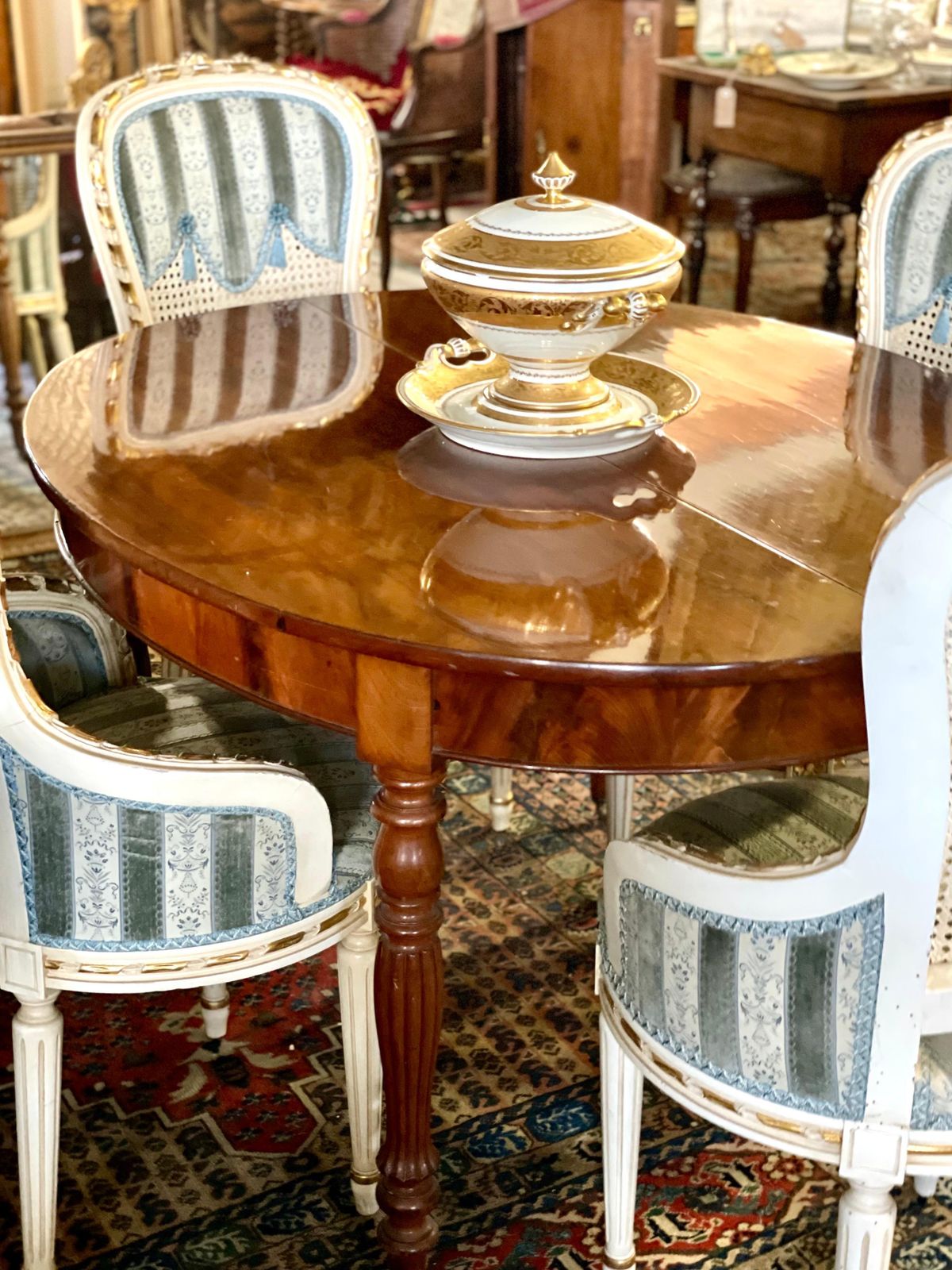 Furniture 19th Century Extendable Dining Table photo