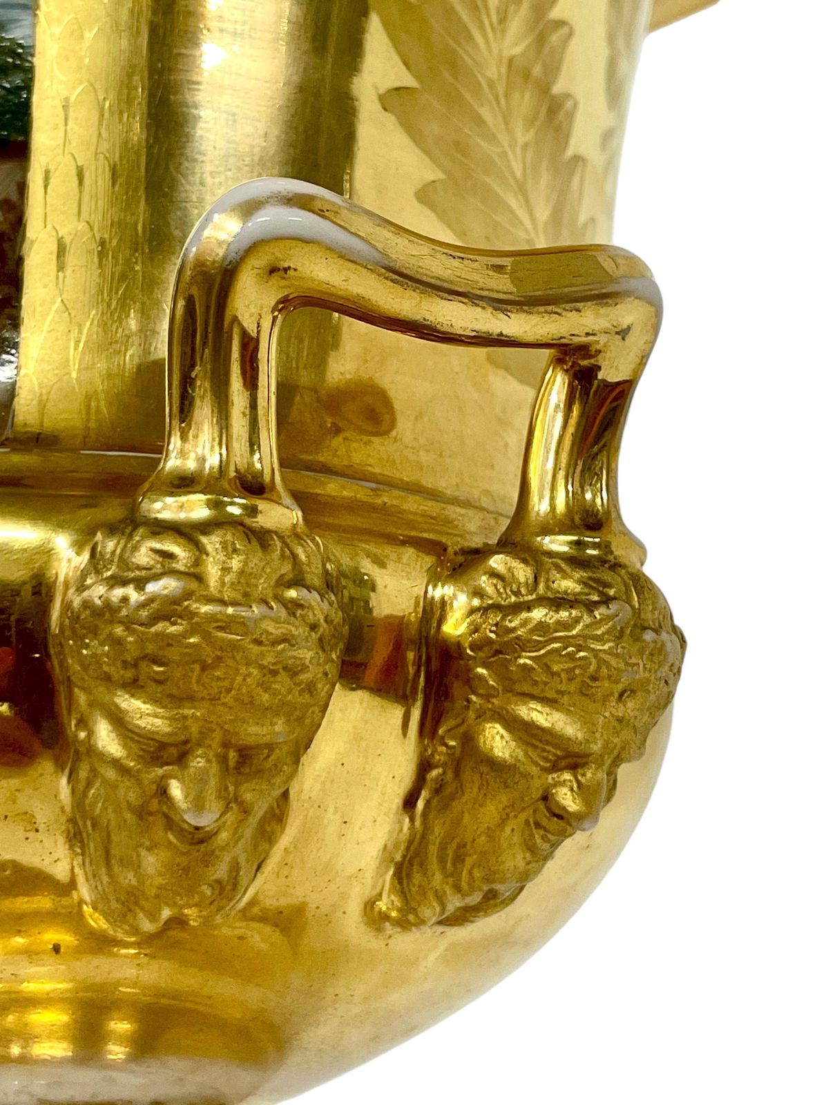 photo for sale Large Gilt Porcelaine De Paris Medici Vase