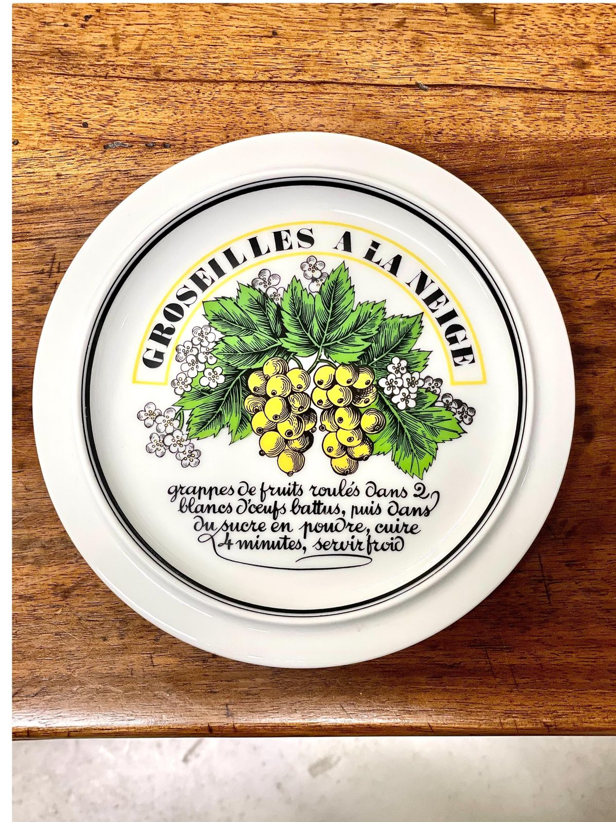 Set Of Six Dessert Plates By Porcelaine D’auteuil, Paris photo for sale