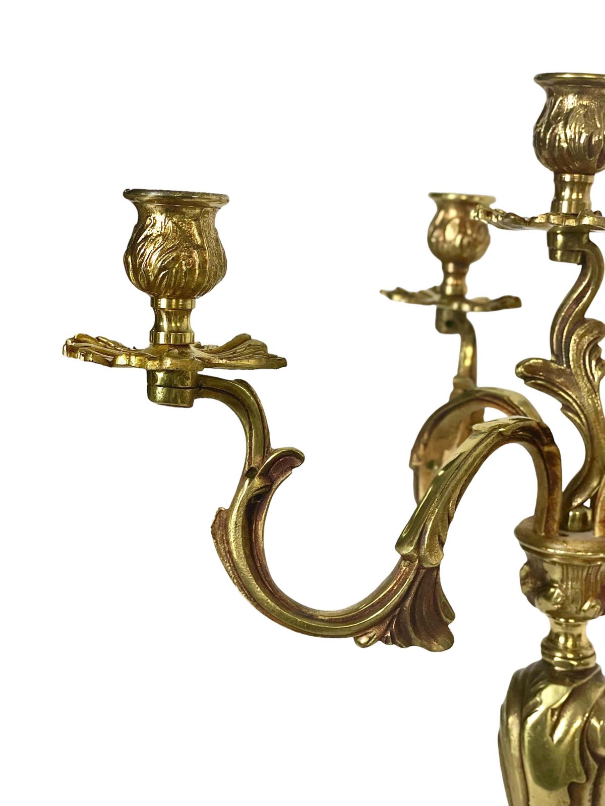 Large French Gilt Bronze Five Arm Candelabra photo vinterior
