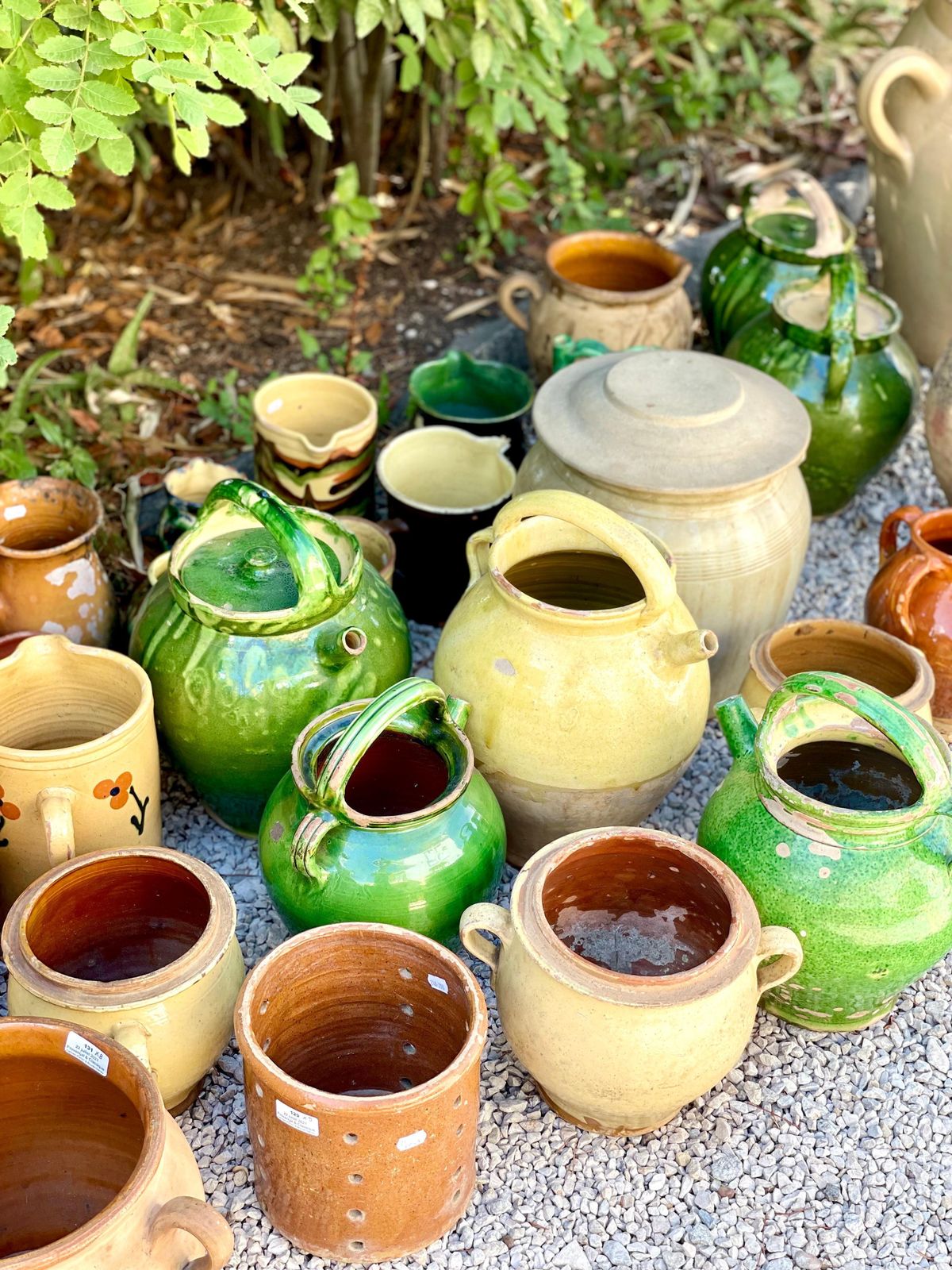 19th C. French Yellow Terracotta Confit Pot photo buy