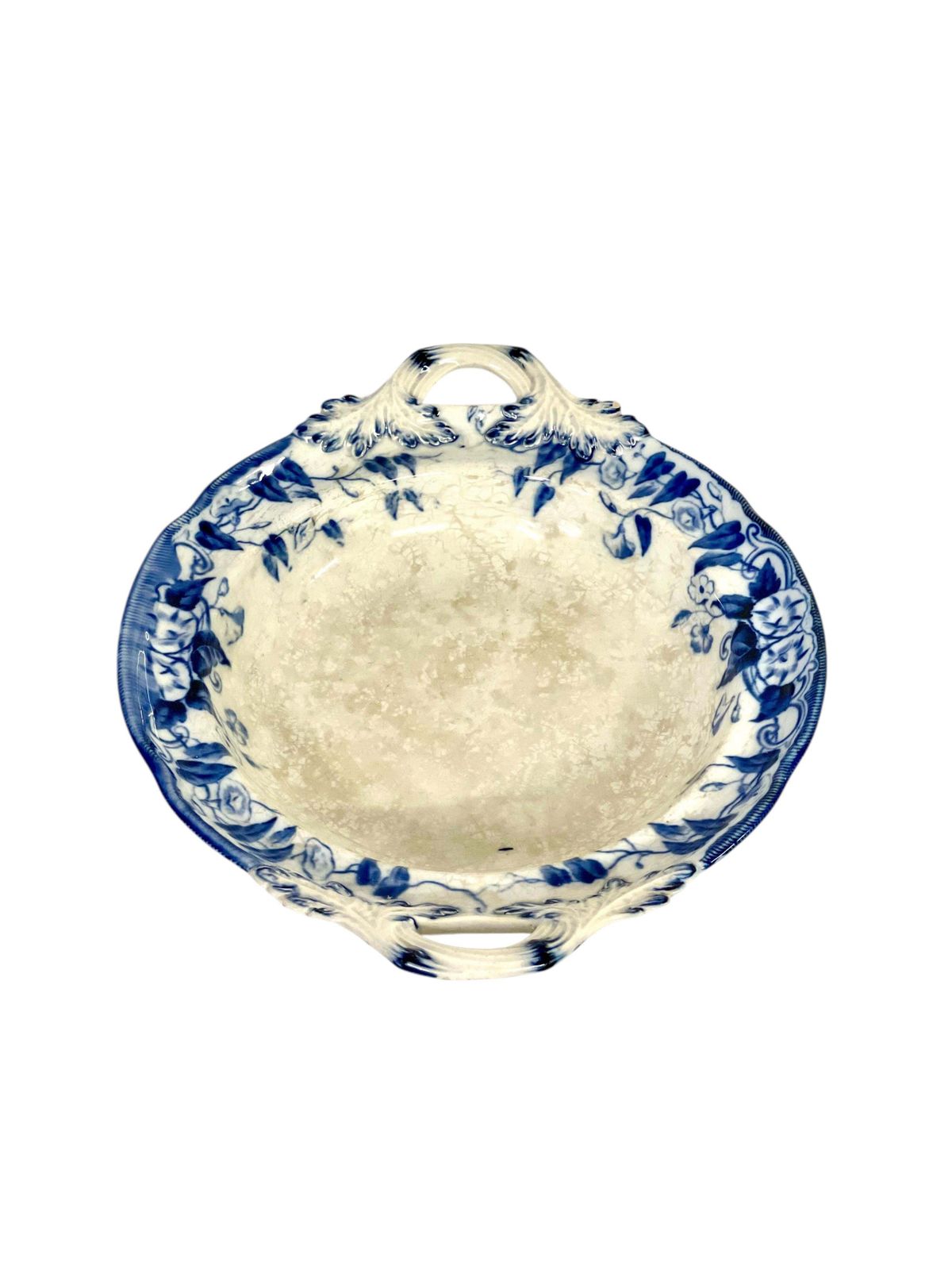 Pair Of 19th Century Ironstone White And Blue Compotiers By Creil Et Montereau photo furniture