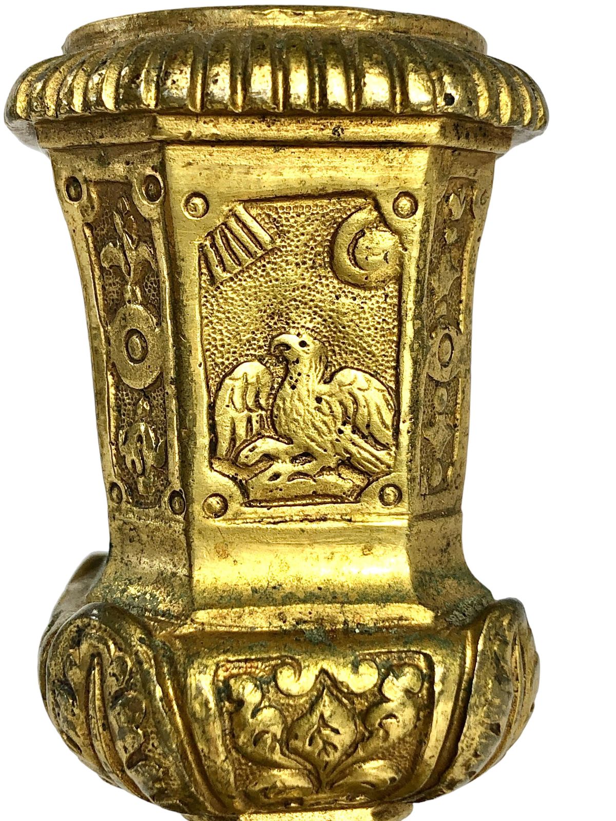 19th Century French Louis XIV Syle Gilt Bronze Candelabra photo for sale