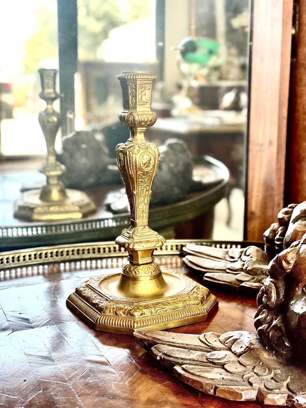 19th Century French Louis XIV Syle Gilt Bronze Candelabra photo buy