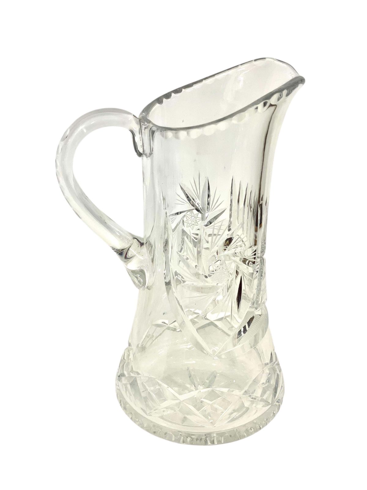 Pair Of  Crystal Carafes In The Saint Louis Style 20th Century photo for sale