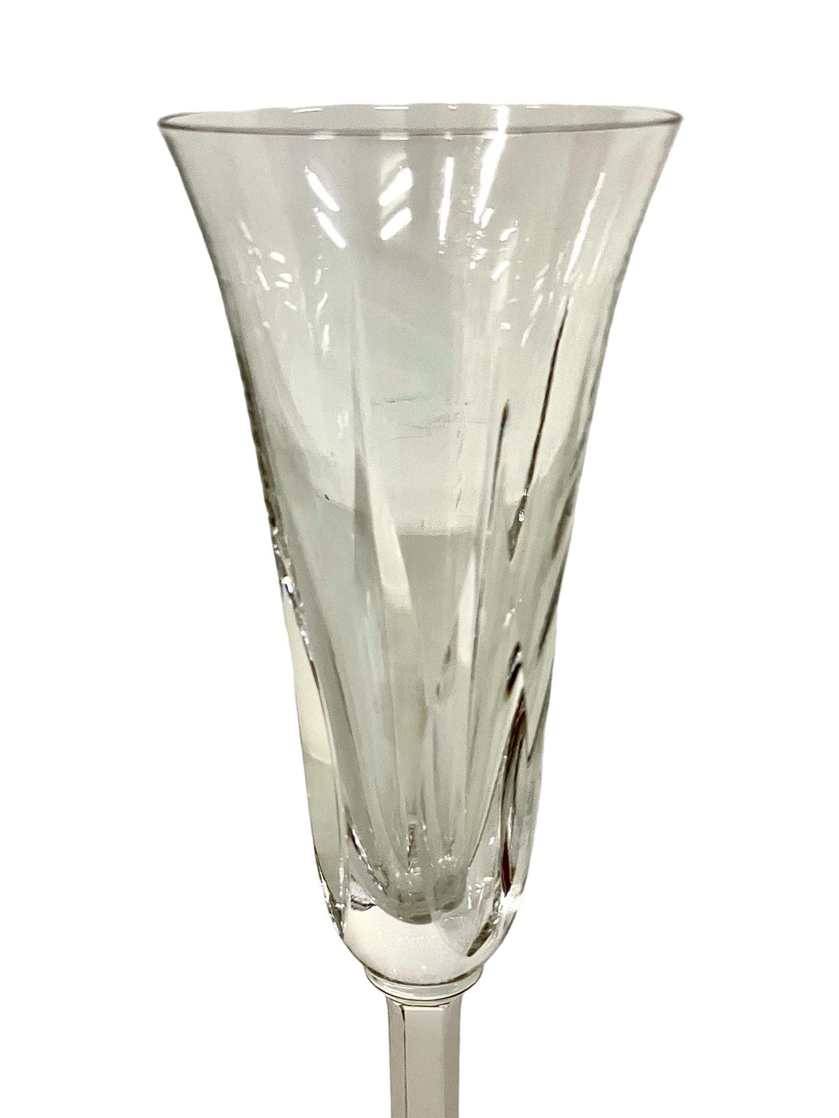 Set Of Eight Saint Louis Crystal Champagne Flûtes photo furniture
