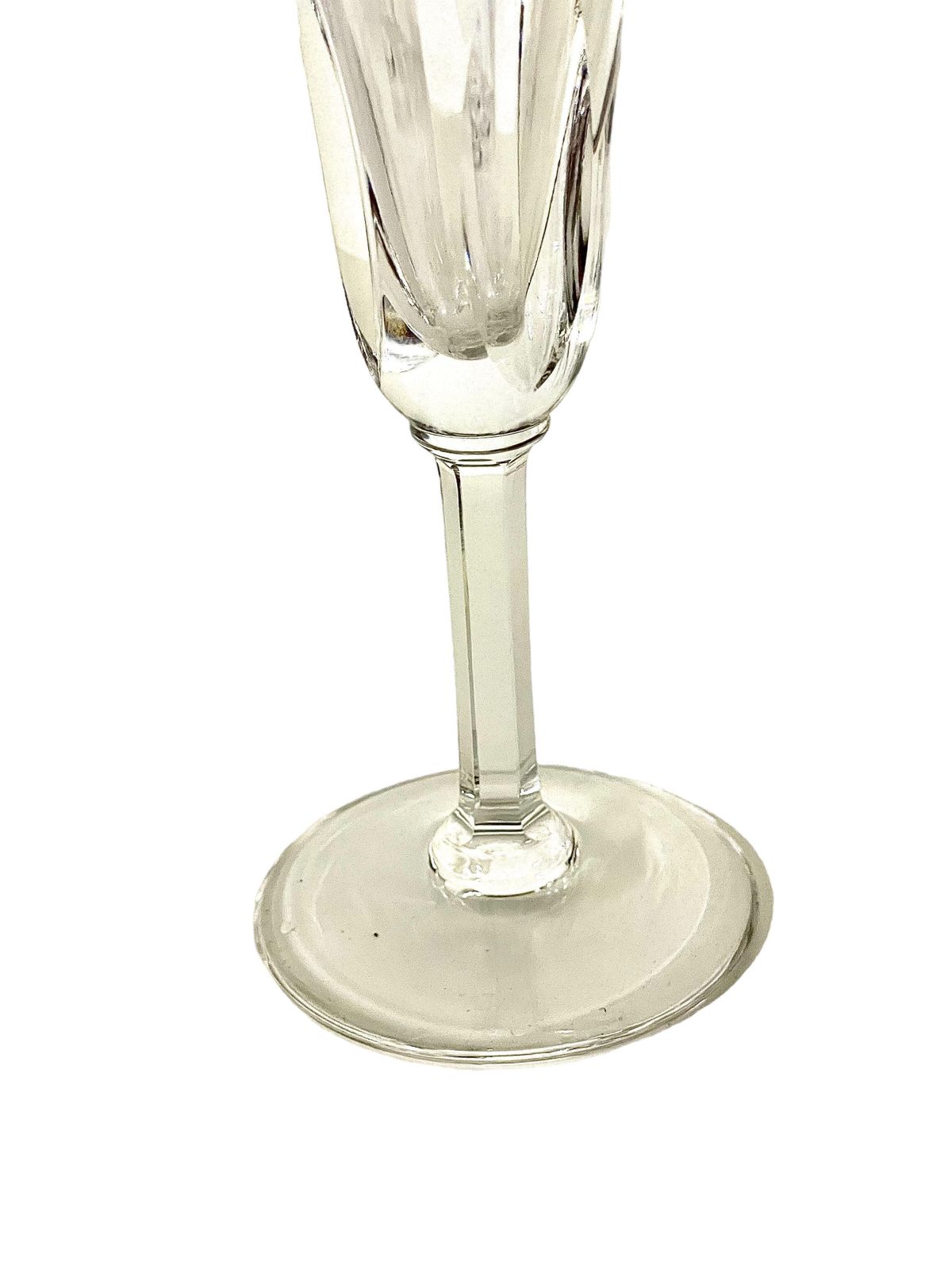 Set Of Eight Saint Louis Crystal Champagne Flûtes photo for sale