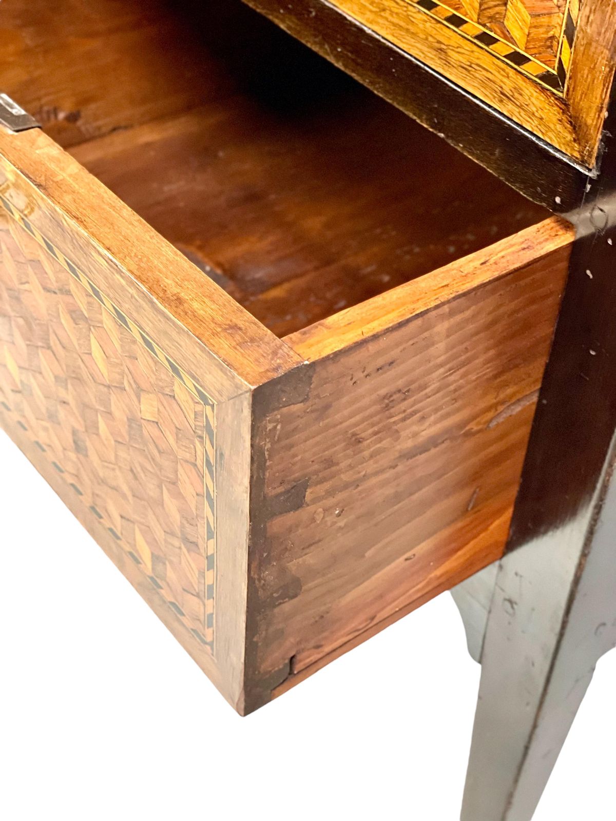 18th Century Louis XVI Period Marquetry Commode photo vintage