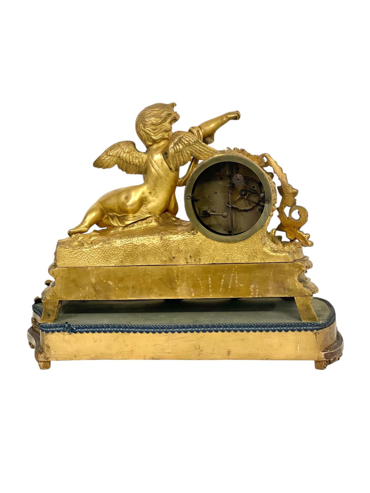 photo for sale 19th Century Gilt Bronze And Porcelain Clock By "Miroy Frères"